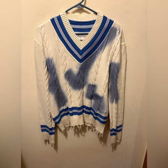 House of Sunny Players cable knit sweater size XS - Picture 5 of 12